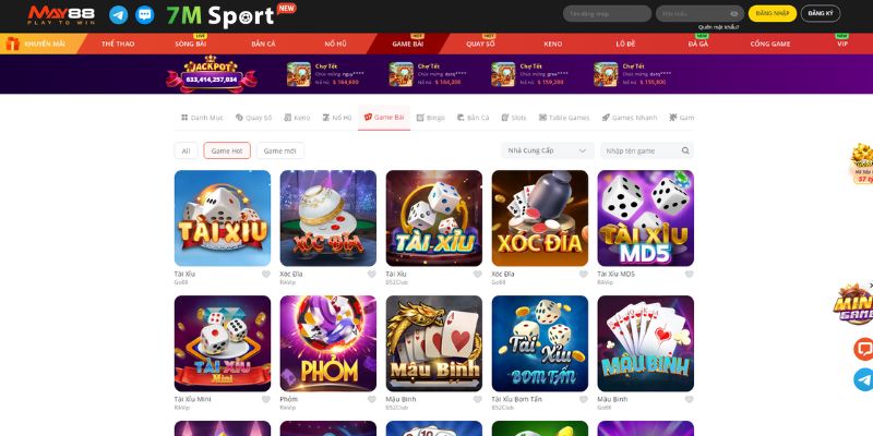 MAY88 thu hút người chơi truy cập mỗi ngày với số lượng lớn nhờ vào kho game đa dạng MAY88 thu hút người chơi truy cập mỗi ngày với số lượng lớn nhờ vào kho game đa dạng